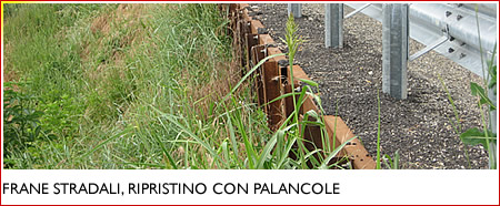 Frane Stradali, Ripristino con Palancole